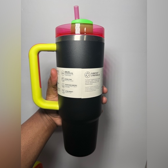 Stanley Limited Edition WHITE NEON + BLACK NEON 30oz Quencher Tumbler Set BNWT - Picture 13 of 15